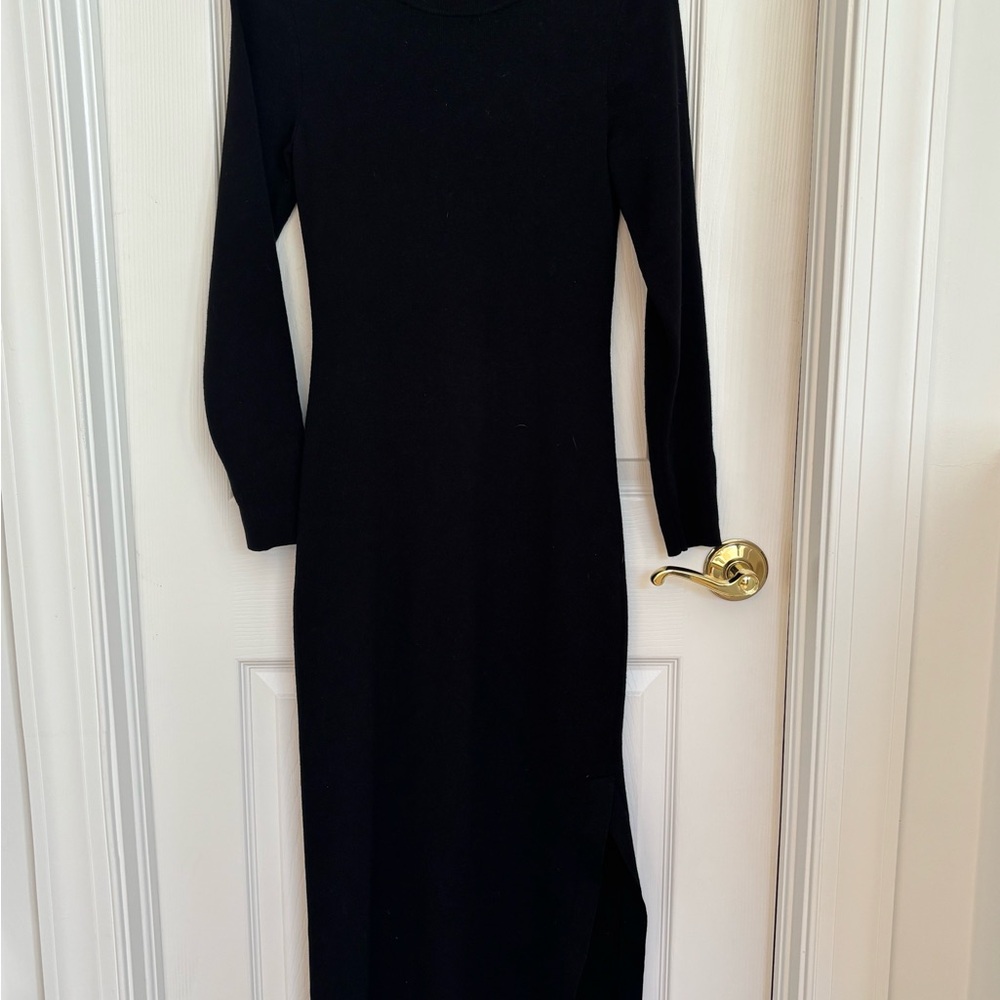 Michael Kors Black Long Sleeve Bodycon Dress